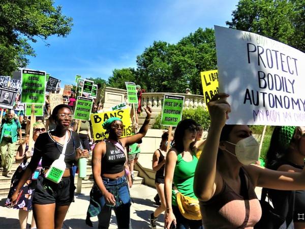 Millennium Park Chicago, Rise Up 4 Abortion Rights March July 2, 2022