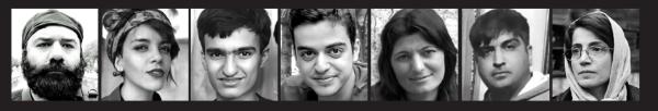 Gallery of seven political prisoners in Iran.
