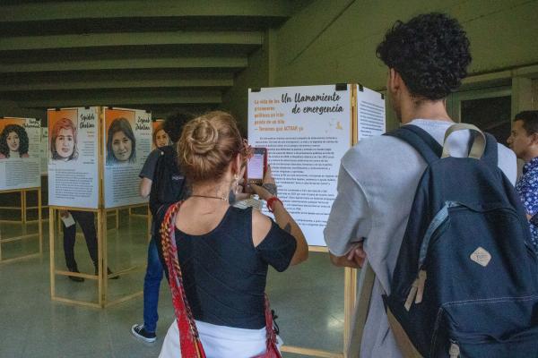  Exhibition at International Poetry Festival in Medellín, Colombia, July 30, 2022 - Free Iranian Political Prisoners