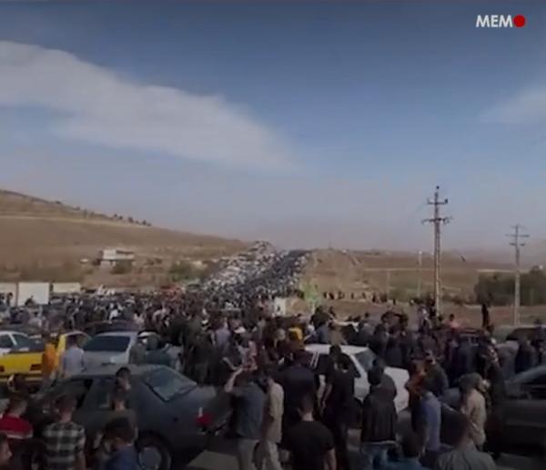 40th Day Memorial for Mahsa Amini, Saqquez, Iran, where she was buried.