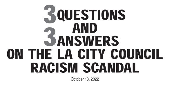 3 Questions and 3 Answers on the LA City Council Racism Scandal