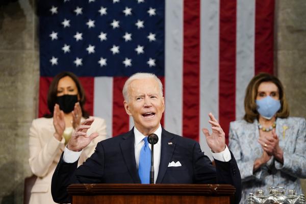 Biden emphasizing three times, "Fund the Police!"