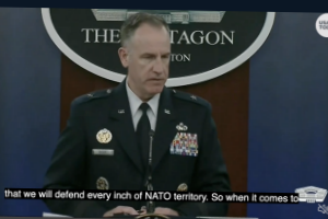 News coverage claiming Russian missile strike on Poland