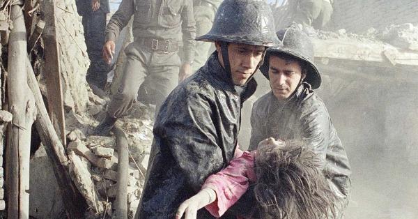 Body of a young girl killed by US-backed anti-Soviet forces, 1988