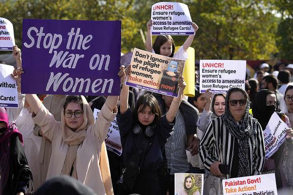 Pakistan, IWD 2023: Afghan women refugees in Pakistan.