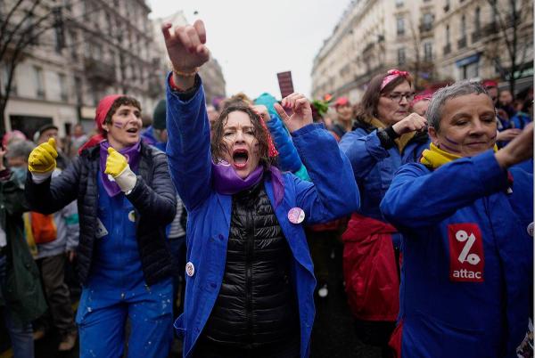 Paris, France, IWD 2023, protest for equal rights