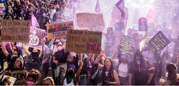 IWD 2023 Mexico City protest