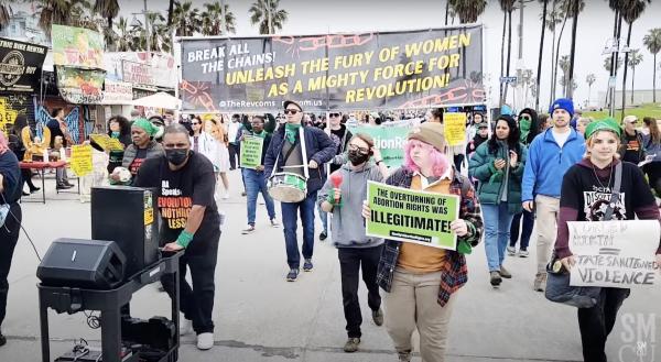 Marchers at Venice Beach
