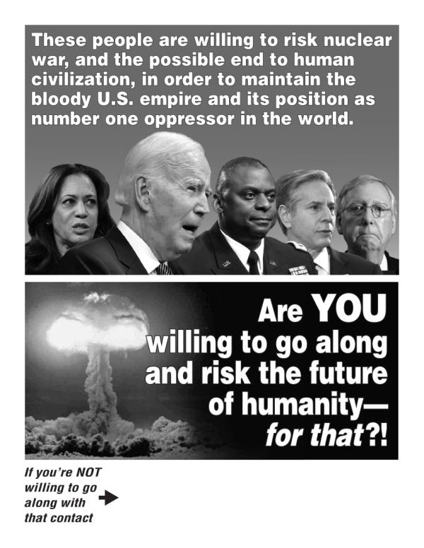 LEAFLET - April 2 2003 No World War 3