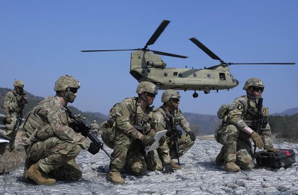 U.S. Army in joint military drill with South Korean military, March 17, 2023.