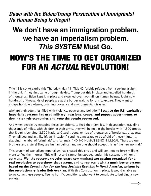 Title 42 leaflet