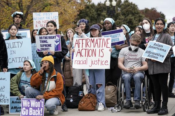 Affirmative Action rally at Supreme Court