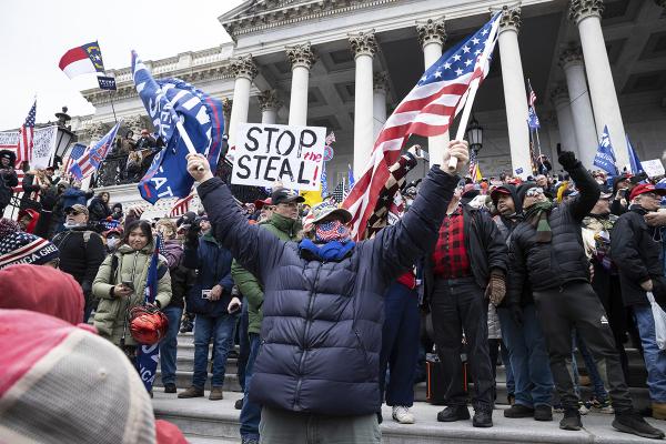 January 6, Stop the steal Trump supporters storm the Capitol.