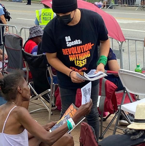 Chicago Revolution Club at Bud Billiken Day, August 12, 2023.