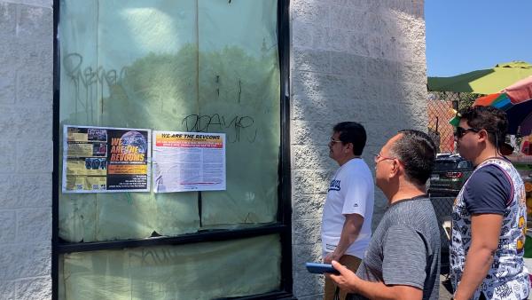 LA RevComs saturate HollywoodBlvd, August 12, 2023.