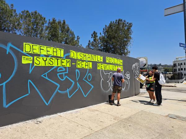 LA RevComs saturate Echo Park, August 12, 2023.