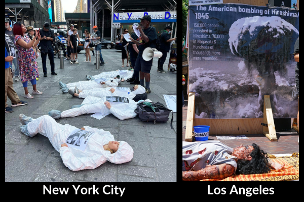 Actions in NYC and LA, August 6, 2023