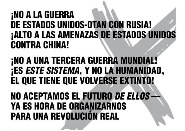 No a la guerra de Estados Unidos-OTAN con Rusia