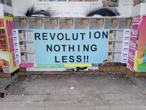 2023-09-04 Chicago Labor Day Out to the Masses postering