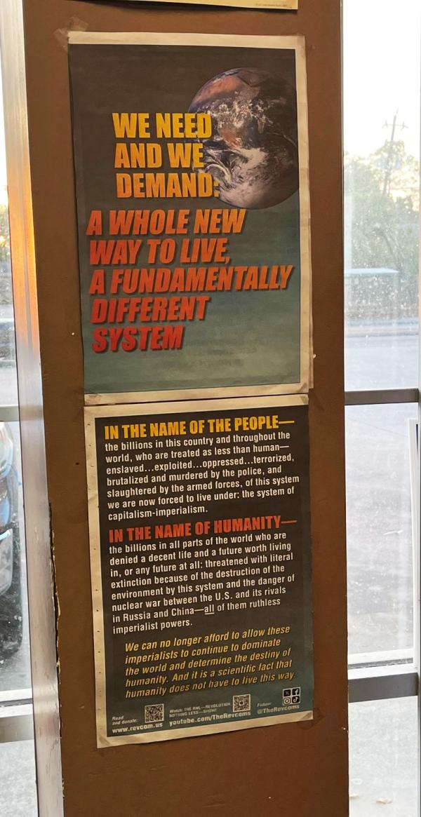 Houston, Operation Saturation, We Need We Demand on light post.