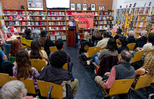 LA: D.L. Lang, former Vallejo Poet Laureate reads her poem: Morality Police: An Oxymoron.