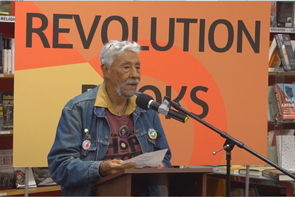 Rafael Jesús González, first Poet Laureate of Berkeley in 2017, reading “The Hair of Women, for Jina Mahsa Amini.”