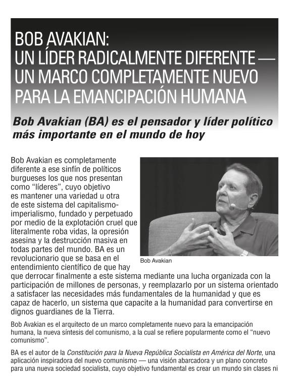 Bob Avakian: un lider radicalmente diferente-un marco completamente nuevo para la emancipacion humana