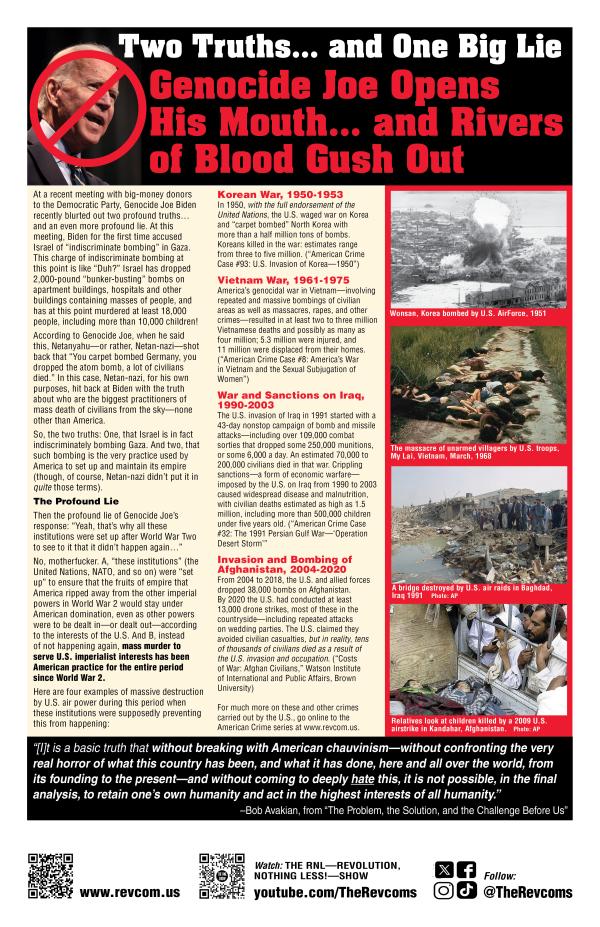 poster genocide joe Gushes