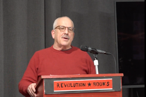 Raymond Lotta spoke at an emergency program at Revolution Books in New York City on December 14, 2023.