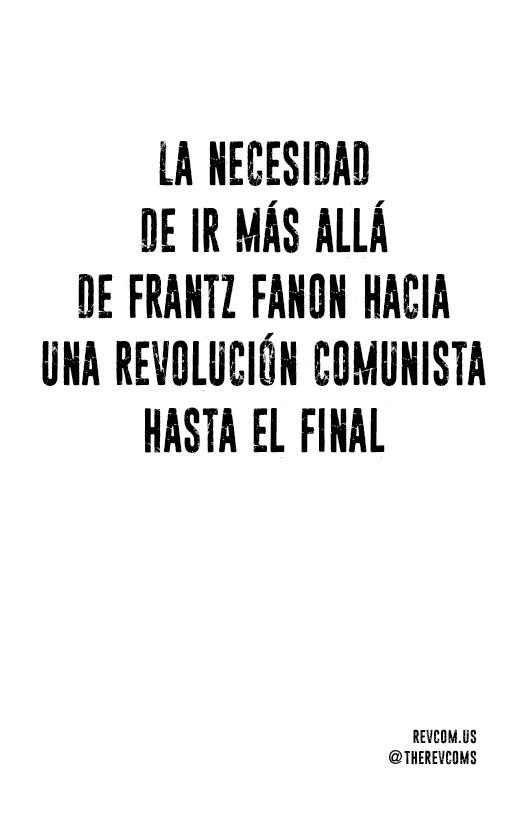 Frantz Fanon pamphlet spanish