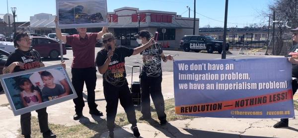 RevComs at Eagle Pass, Texas on the border, February 2, 2024.