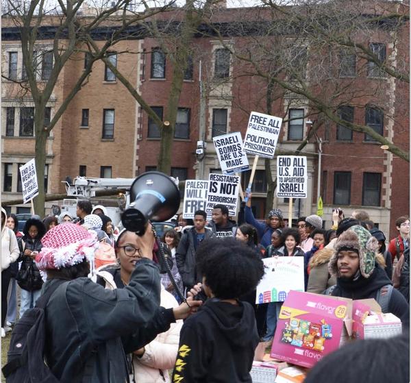 Chicago high school walkout for Palestine, January 30, 2024.