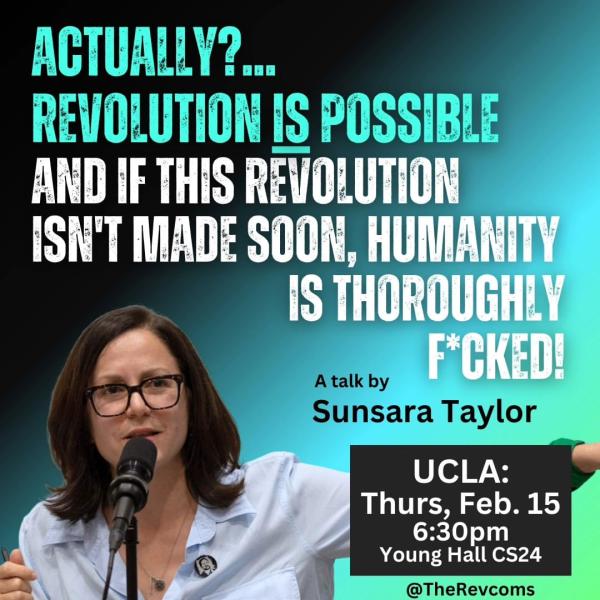Sunsara Taylor at UCLA February 15