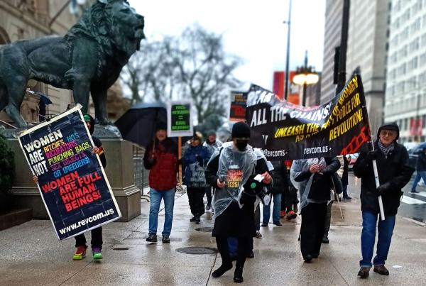 Chicago, IWD, contingent leaves Art Institute