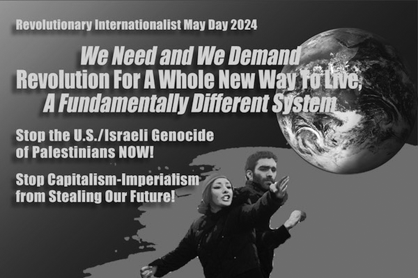 May Day with slogans