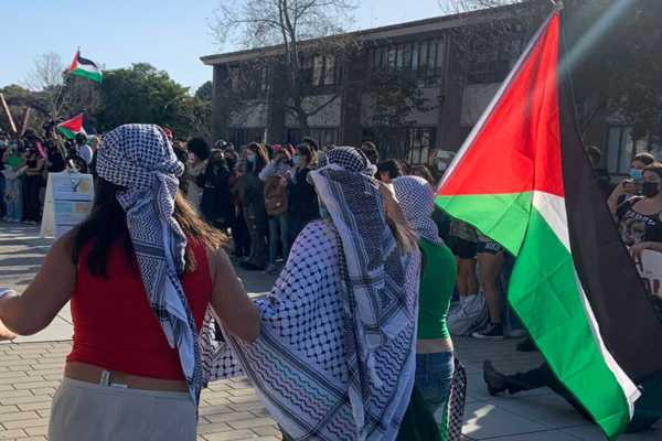 At UC Santa Barbara on a “Day of Interruption,” March 7, 2024.