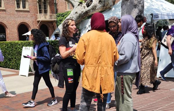 Revcoms at the LA Times book festival at USC.