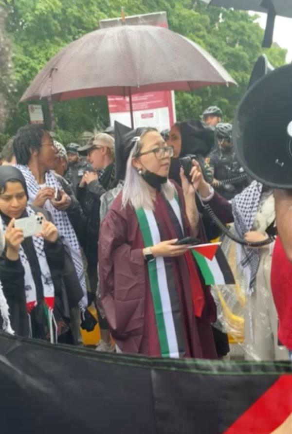 Chicago, Kelly Hui, speaks about UChicago denying her her diploma because of her pro-Palestinian actions.