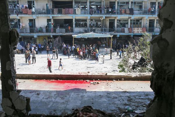 An Israeli strike on a U.N.-run school killed dozens of people in the Nusseirat refugee camp in the Gaza Strip, June 6, 2024.