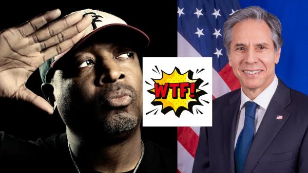WTF! Chuck D saluting next to Bloody Blinken