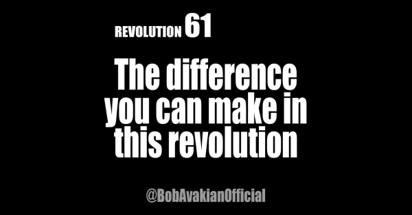 The difference you can make in this revolution