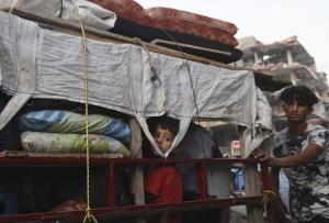 Refugees - boy and younger boy