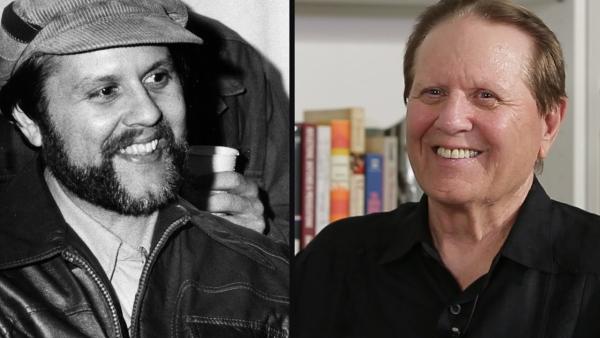 Two photos of Bob Avakian, one from early 1970s and one from 2022.
