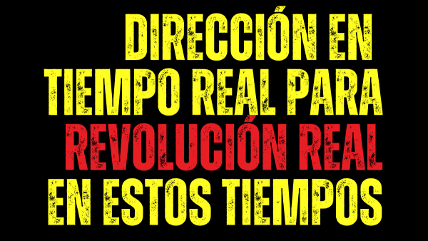 Dirección en tiempo real para una revolución en estos tiempos