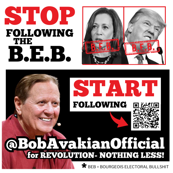 Sticker - Stop Following the B.E.B -- Start Following @BobAvakianOfficial