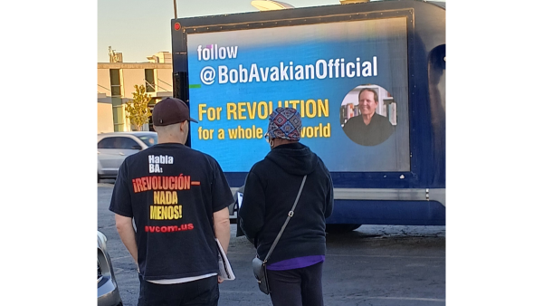 Springfield, Ohio: For two days, a digital billboard drove through the streets of Springfield with a message from revolutionary leader Bob Avakian.