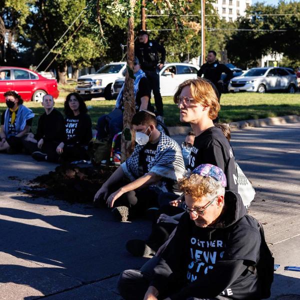 Jewish Voice for Peace protests Zionist conference in Dallas, November 14, 2024.