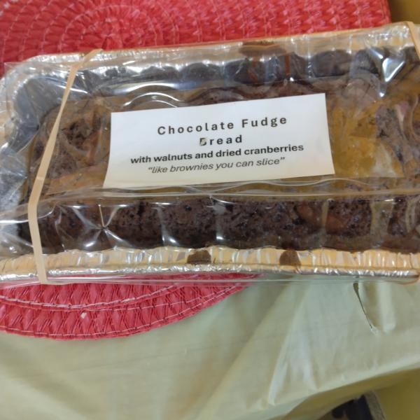 Chocolate fudge bread to sell for @BobAvakianOfficial fundraising bazaar.