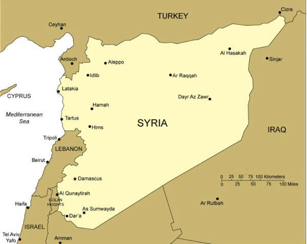 Map of Syria