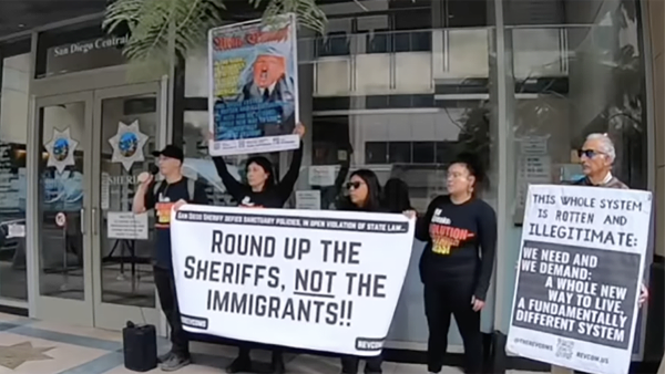 December 27, Revcom Corps LA in San Diego, defending immigrants